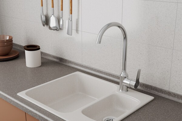 Смеситель для кухонной мойки RUSH Victoria (VI7135-23), (хром)