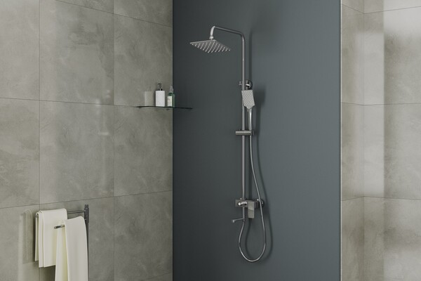 Душевая система RUSH Socotra со смесителем для ванны с поворотным изливом, хром (ST4235-30)