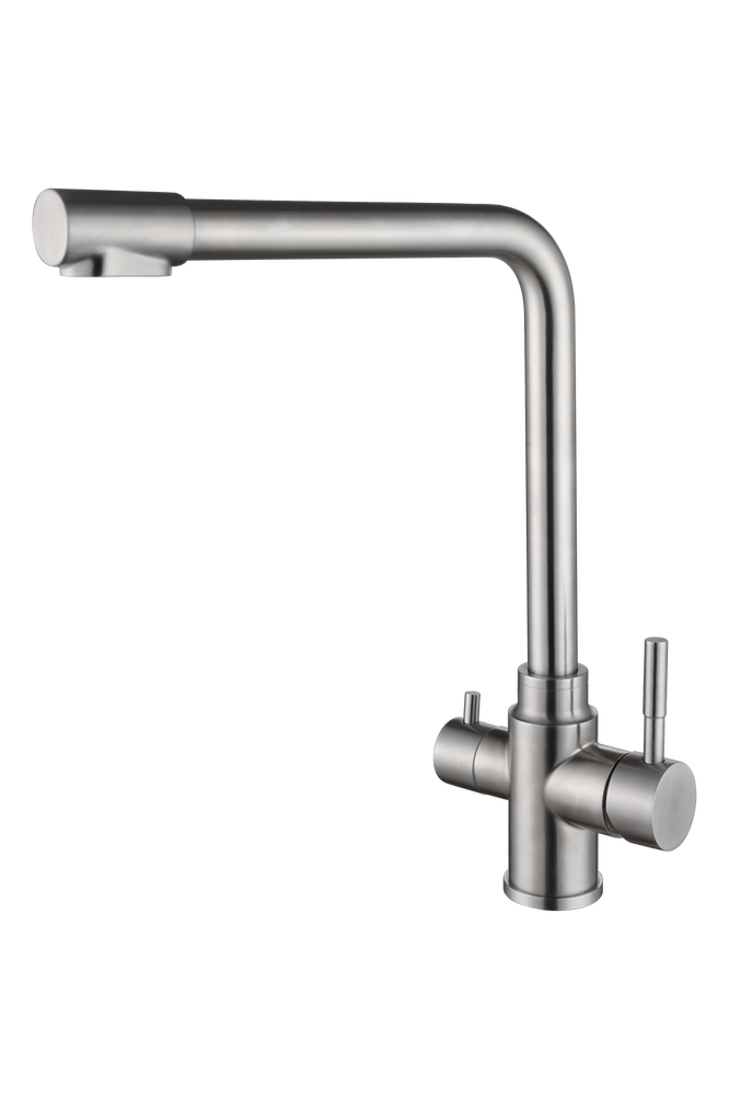 Смеситель для кухонной мойки с фильтром RUSH MS9035-33, (нерж сталь)