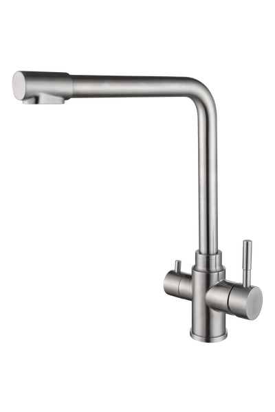 Смеситель для кухонной мойки с фильтром RUSH MS9035-33, (нерж сталь)