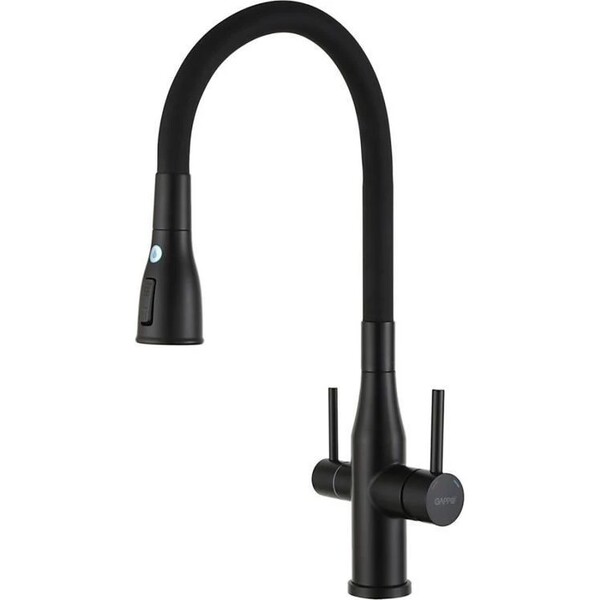 G4399-66 Cмеситель Кухня GAPPO d-35 с подключением фильтра питьевой воды (черный)