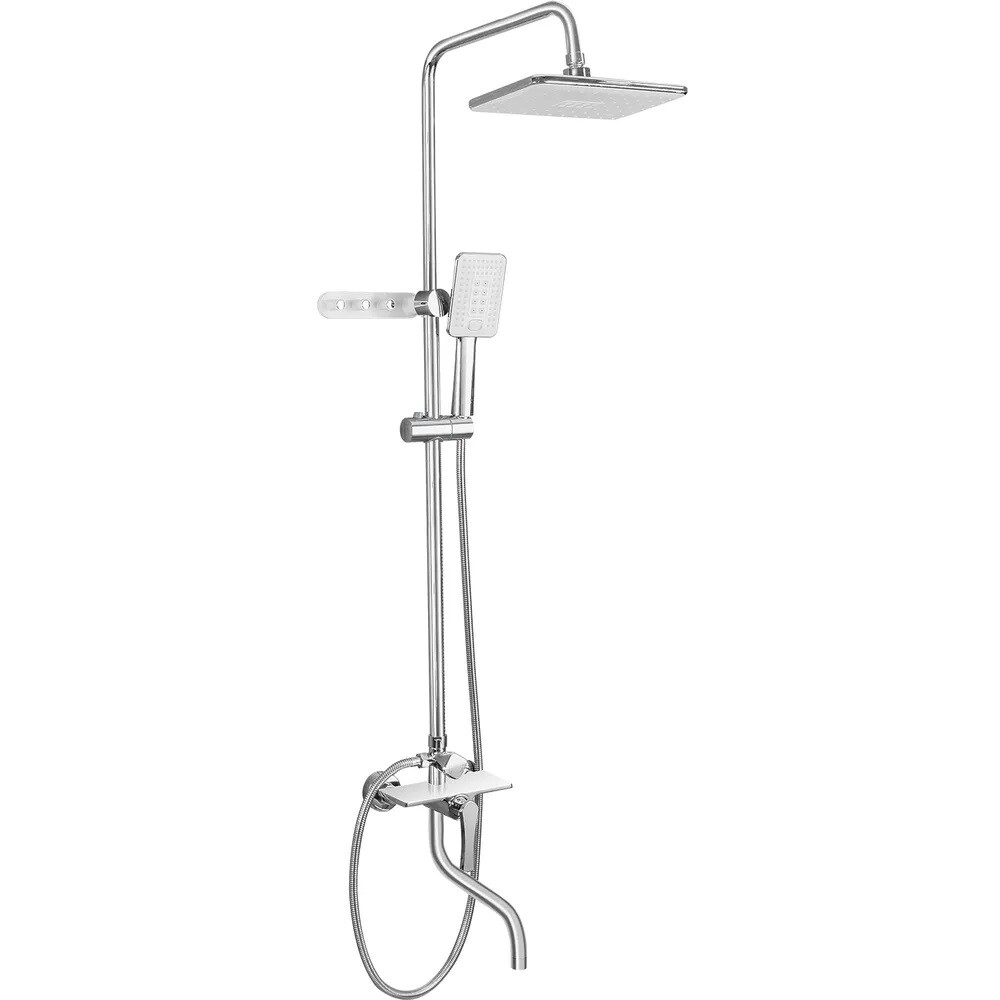 24002 Душевая система Frap ,с верхним душем и ручной лейкой (хром)