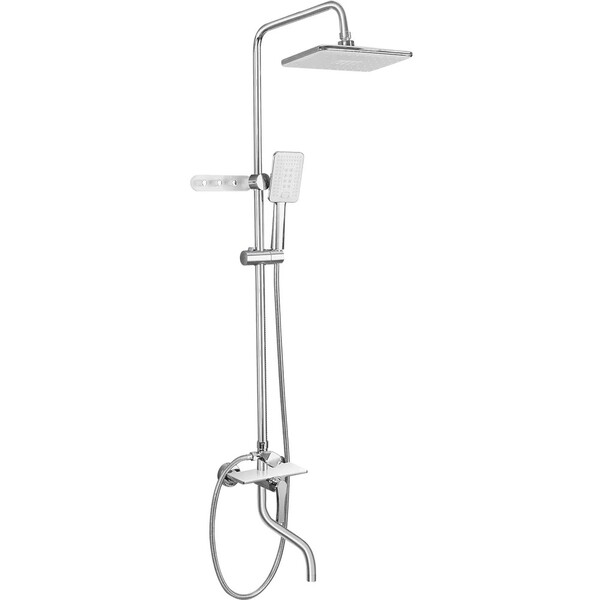 24002 Душевая система Frap ,с верхним душем и ручной лейкой (хром)