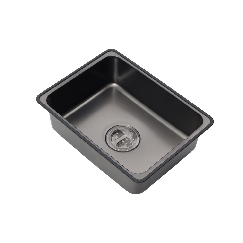 Мойка нерж врезная 680х460х220 т 3,0 ГРАФИТ D6846B+6  (+ сифон) AISI 304 + Подарок (Колландер, фруктовница, доска, 2 смесителя, дозатор) MLN