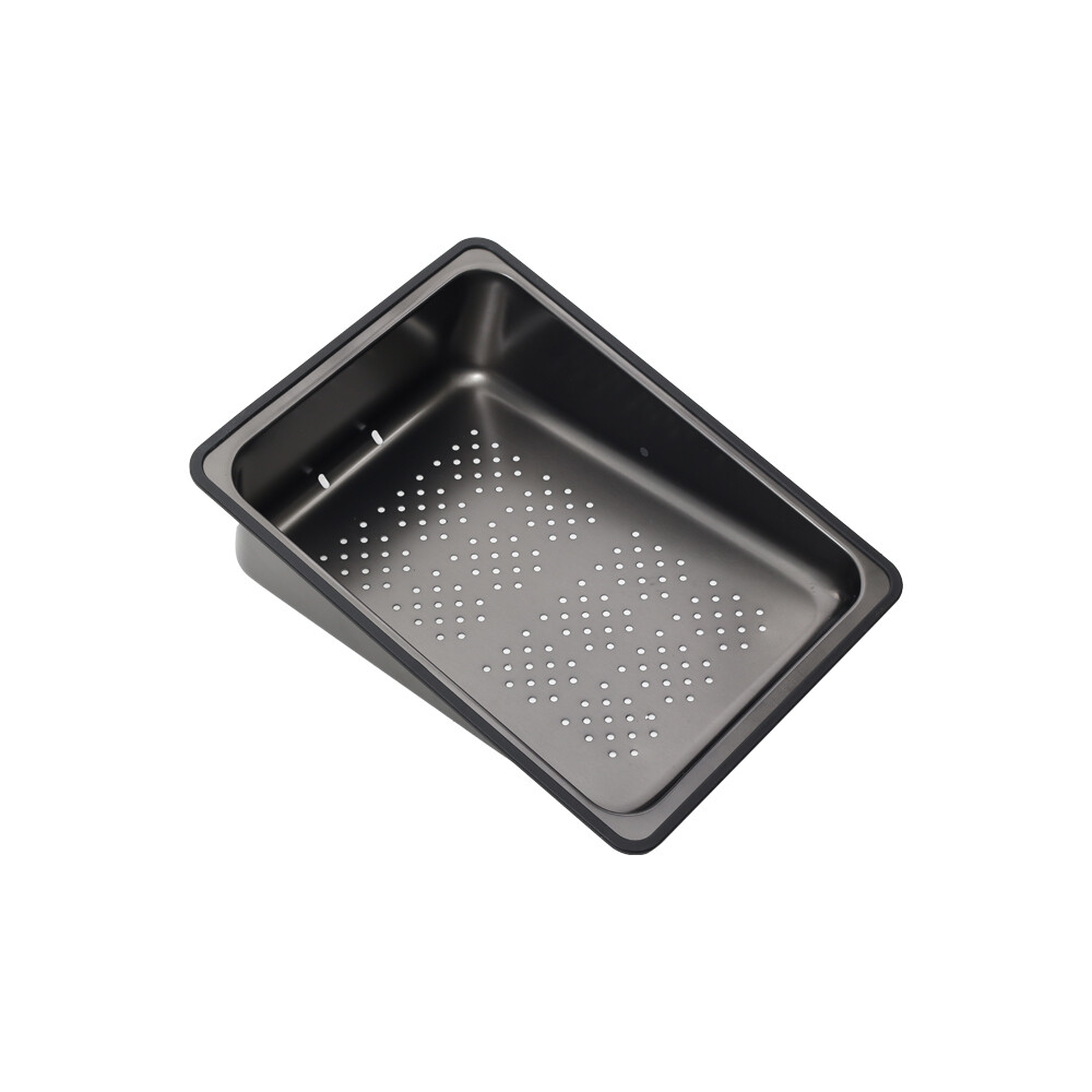 Мойка нерж врезная 680х460х220 т 3,0 ГРАФИТ D6846B+6  (+ сифон) AISI 304 + Подарок (Колландер, фруктовница, доска, 2 смесителя, дозатор) MLN