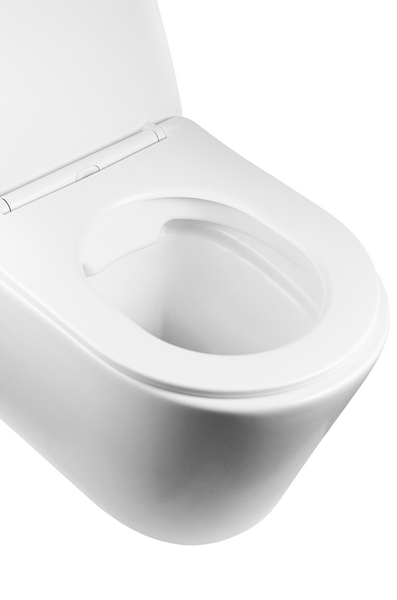  Унитаз подвесной безободковый HOLLER SHELL MW (480*365*360мм, сиденье дюропласт, микролифт) белый матовый