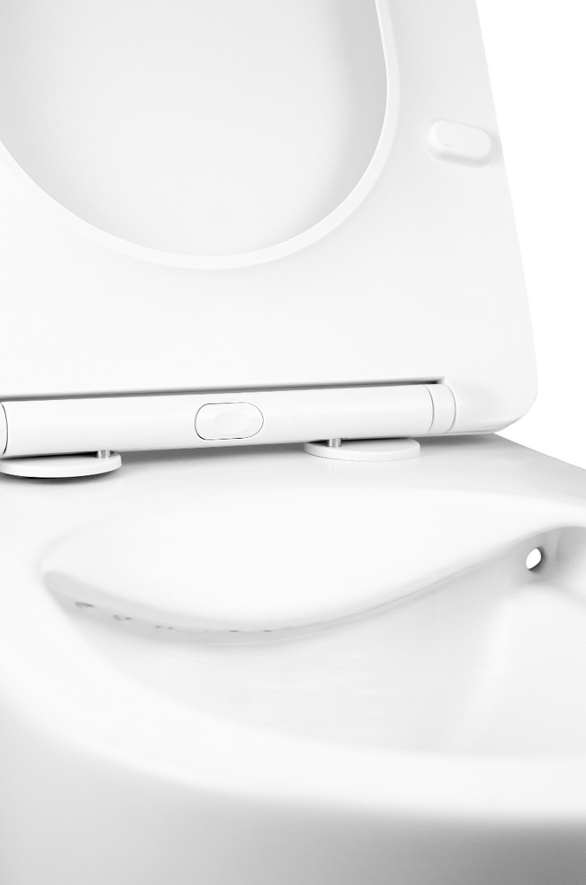  Унитаз подвесной безободковый HOLLER WALL MW (530*360*350мм, сиденье дюропласт, микролифт) белый матовый