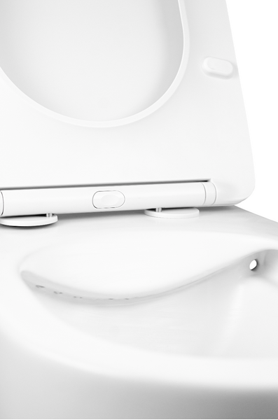  Унитаз подвесной безободковый HOLLER WALL MW (530*360*350мм, сиденье дюропласт, микролифт) белый матовый