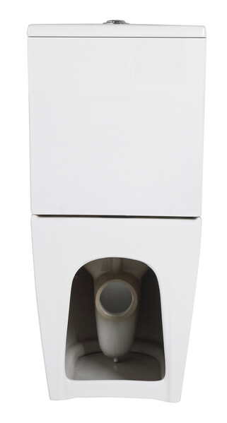  Унитаз-компакт безободковый HOLLER SLIM MW (сиденье дюропласт с микролифтом, арматура 2-х режимная)  (2 места) белый матовый   РАСПРОДАЖА !!!