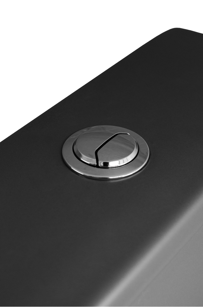 Унитаз-компакт безободковый HOLLER BOX MDG (сиденье дюропласт с микролифтом, арматура 2-х режимная)  (2 места) серый матовый