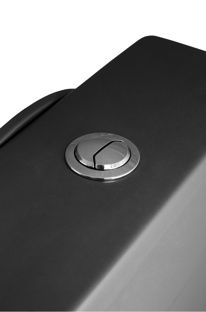 Унитаз-компакт безободковый HOLLER SIT MDG (620*370*820мм, сиденье дюропласт с микролифтом, арматура 2-х режимная)  (2 места) серый матовый