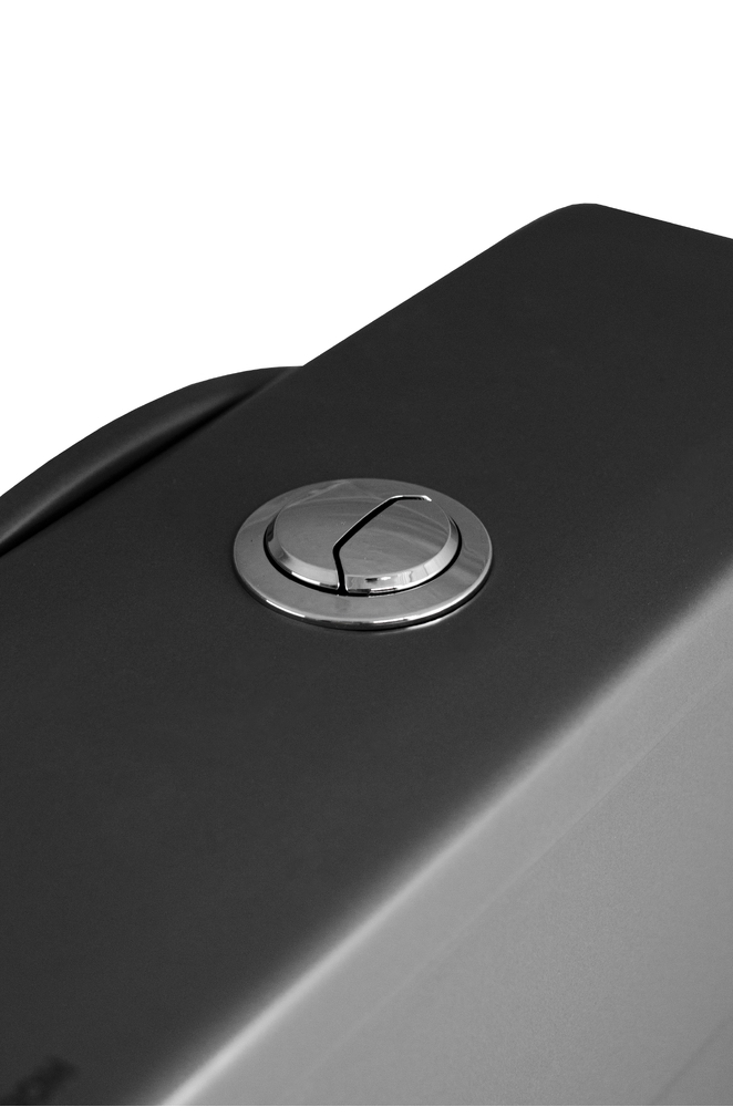 Унитаз-компакт безободковый HOLLER WEST MDG (сиденье дюропласт с микролифтом, арматура 2-х режимная)  (2 места) серый матовый