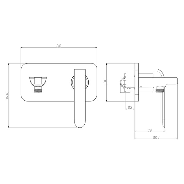 LM4919CW Меланж Смеситель с гигиеническим душем, встраиваемый, хром/белый LEMARK