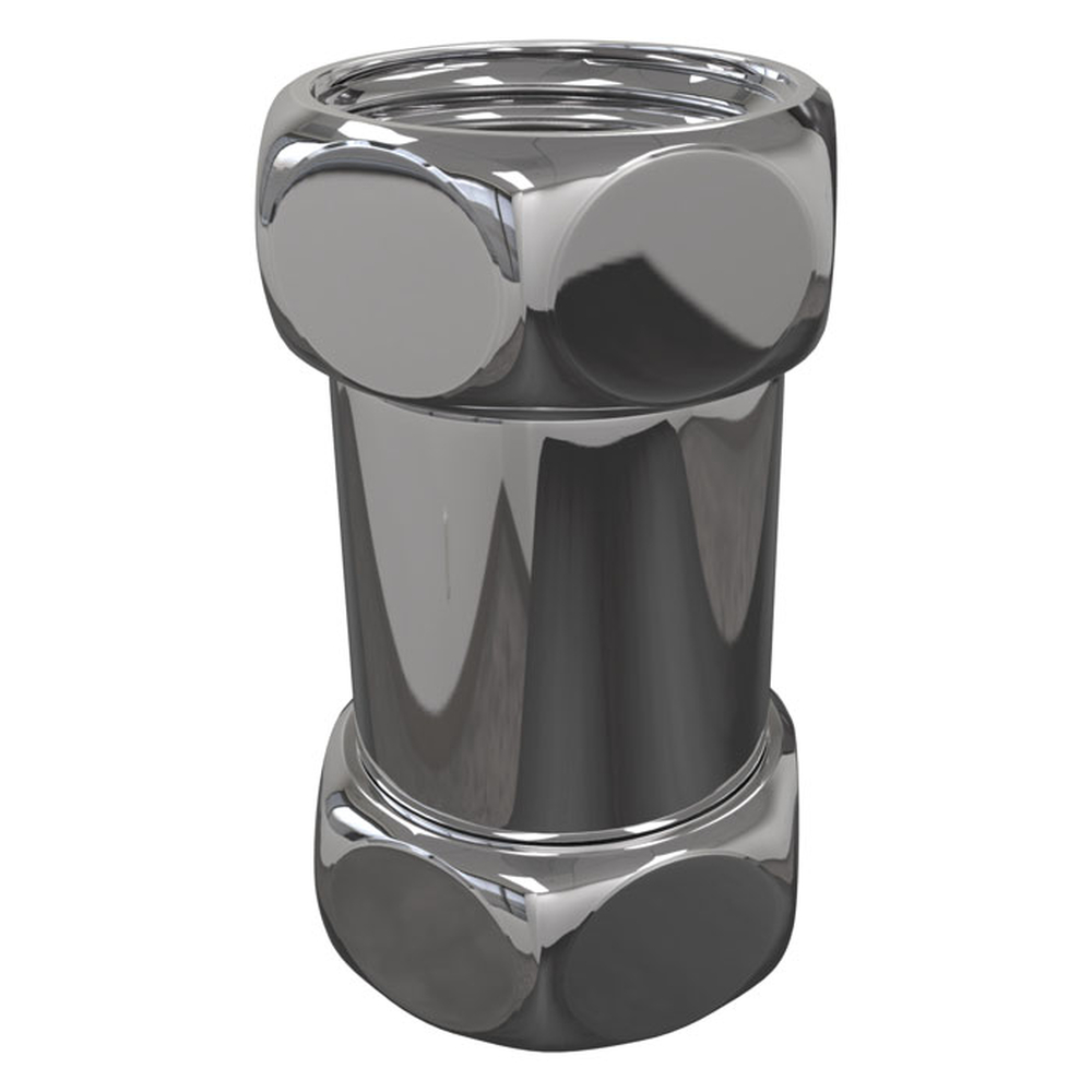 Соединение прямое г/г 1х1" (Чёрный матовый, в комплекте 2шт.) 13931