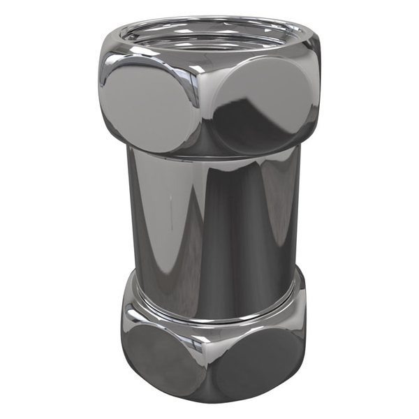 Соединение прямое г/г 1х1" (Чёрный матовый, в комплекте 2шт.) 13931