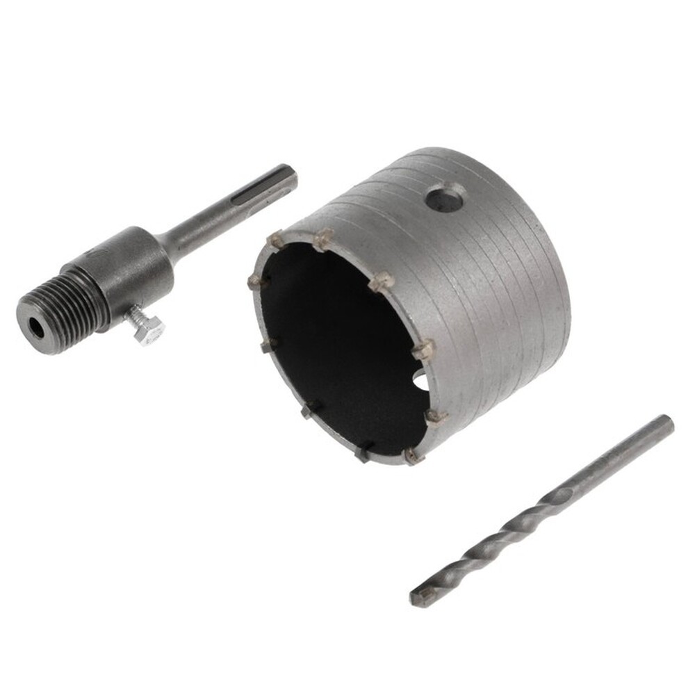 Коронка буровая в сборе ТУНДРА, SDS-plus, М22 х 80 мм 1032465