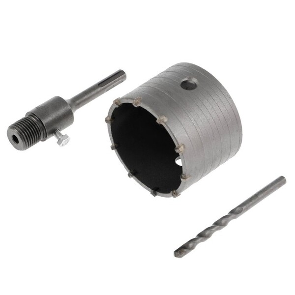 Коронка буровая в сборе ТУНДРА, SDS-plus, М22 х 80 мм 1032465