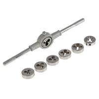 Набор плашек ТУНДРА, М3 - М12 + плашкодержатель, 8 предметов 1348146