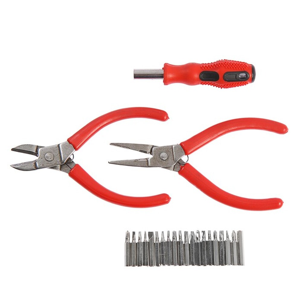 Набор инструментов ЛОМ mini, плоскогубцы, бокорезы, держатель с набором бит, 23 предмета 4050917