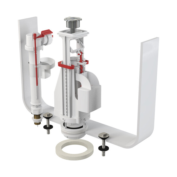 Арматура ALCAPLAST 1/2 ниж/подв. двойной слив (Чехия) латунная резьба SA08ASK/A18 