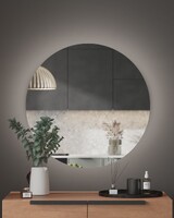 Зеркало SANTREK HOME с фронтальной LED подсветкой круглое "АФРОДИТА" 600мм