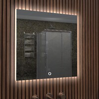 Зеркало SANTREK HOME с фронтальной LED подсветкой "КРОНАС" 500х500мм квадрат.