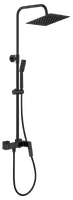 Настенная душевая система с изливом, чёрная RUSH Thira (TR3635-50Black)