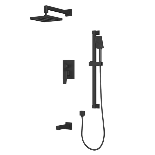 Встроенная душевая система, 3 режимная RUSH Thira (TR3635-60Black)