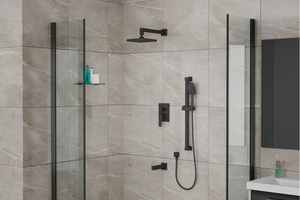 Встроенная душевая система, 3 режимная RUSH Thira (TR3635-60Black)