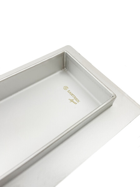 Линейный душевой трап SANTREK AQUA  A-70500 нерж 70*500мм (неповоротный горизонтальный выпуск, ф40)  сухой затвор и гидрозатвор