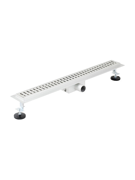 Линейный душевой трап SANTREK AQUA  A-70700 нерж 70*700мм (неповоротный горизонтальный выпуск, ф40)  сухой затвор и гидрозатвор   АКЦИЯ до 31.12.2025