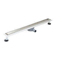 Линейный душевой трап SANTREK AQUA  B-70900 нерж 70*900мм (горизонтальный выпуск 360 гр, ф40) (решетка щелевая, под плитку) сухой затвор и гидрозатвор