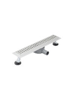 Линейный душевой трап SANTREK AQUA  С-70500 нерж 70*500мм (горизонтальный выпуск 360 гр, ф40) сухой затвор и гидрозатвор