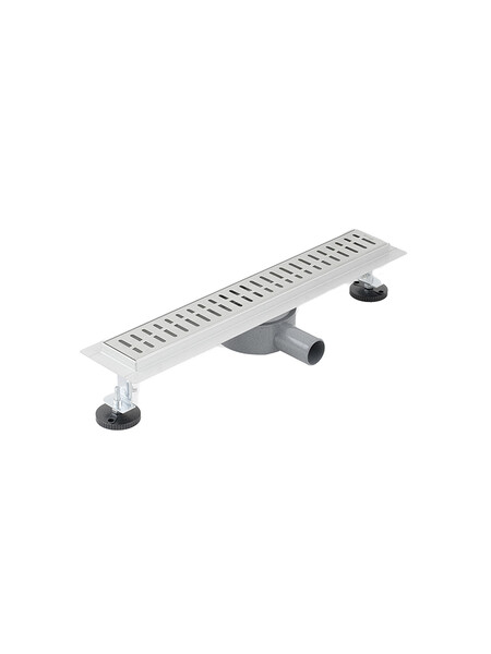 Линейный душевой трап SANTREK AQUA  С-70500 нерж 70*500мм (горизонтальный выпуск 360 гр, ф40) сухой затвор и гидрозатвор