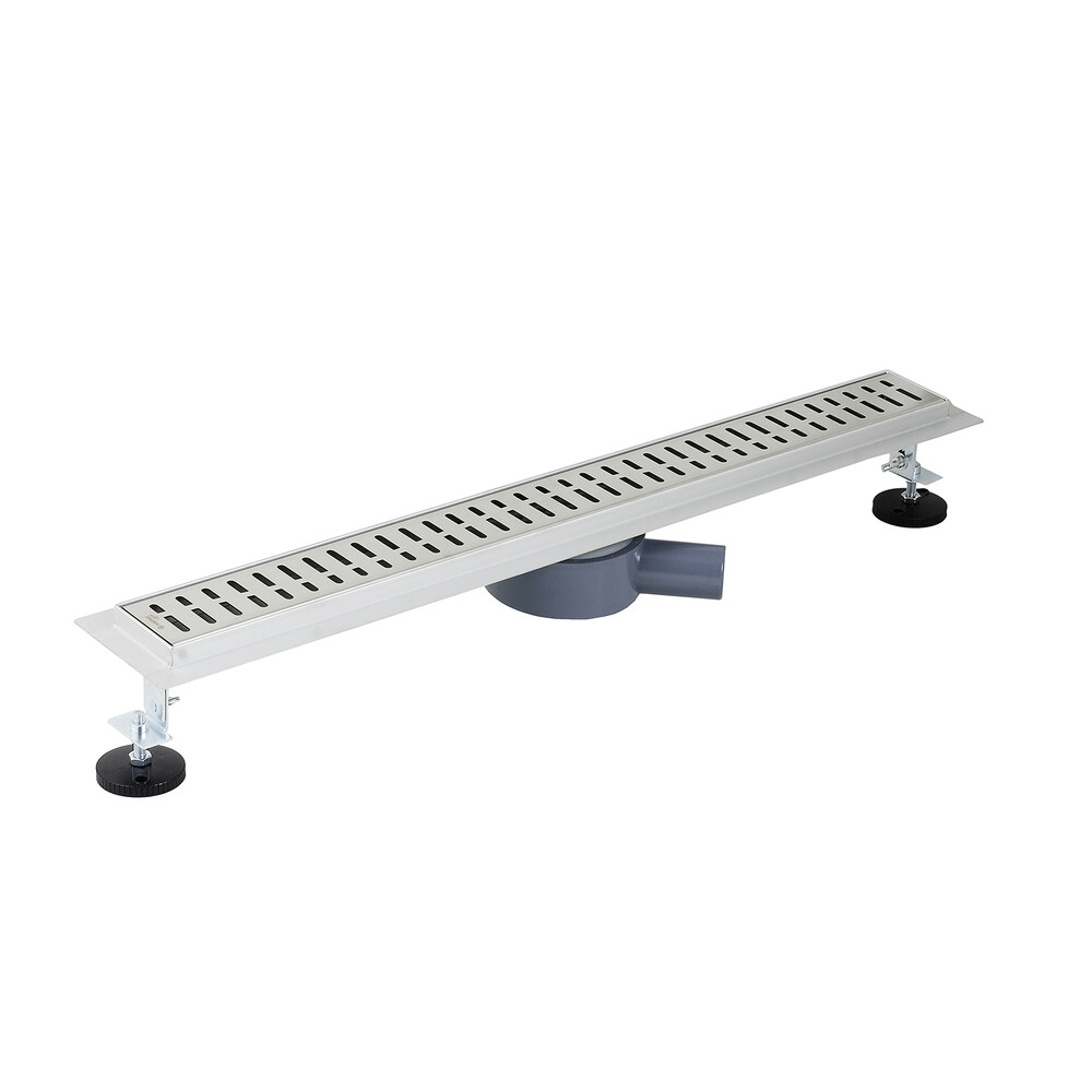 Линейный душевой трап SANTREK  С-70700 нерж 70*700мм (горизонтальный выпуск 360 гр, ф40) сухой затвор и гидрозатвор