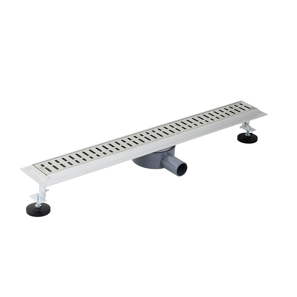 Линейный душевой трап SANTREK  С-70700 нерж 70*700мм (горизонтальный выпуск 360 гр, ф40) сухой затвор и гидрозатвор