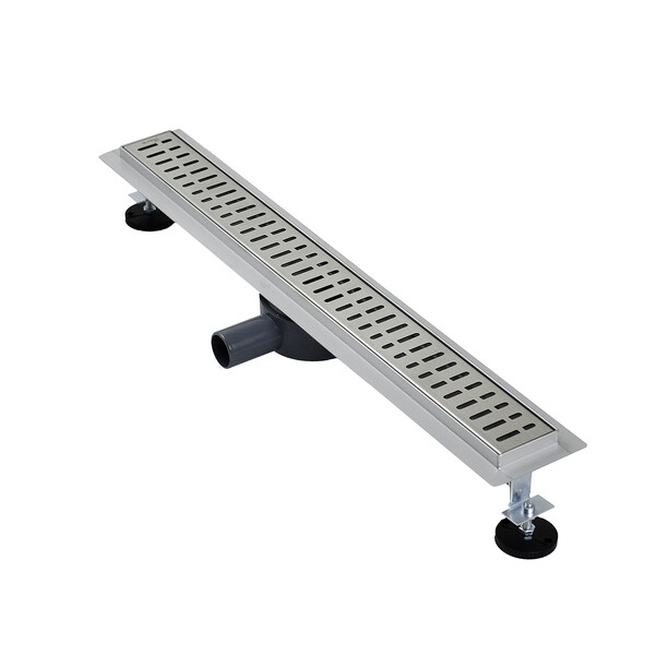 Линейный душевой трап SANTREK  С-70700 нерж 70*700мм (горизонтальный выпуск 360 гр, ф40) сухой затвор и гидрозатвор