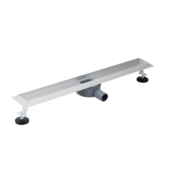 Линейный душевой трап SANTREK  С-70700 нерж 70*700мм (горизонтальный выпуск 360 гр, ф40) сухой затвор и гидрозатвор