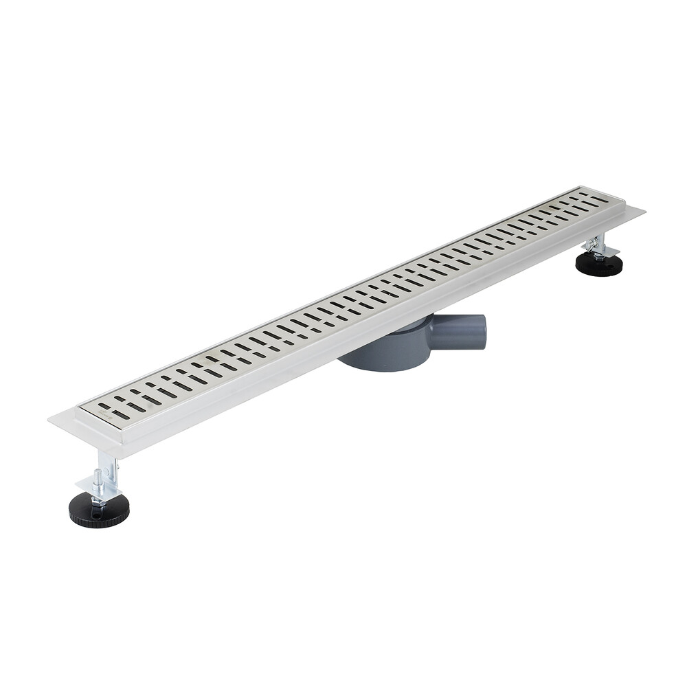 Линейный душевой трап SANTREK  С-70800 нерж 70*800мм (горизонтальный выпуск 360 гр, ф40) сухой затвор и гидрозатвор   АКЦИЯ до 31.01.2026