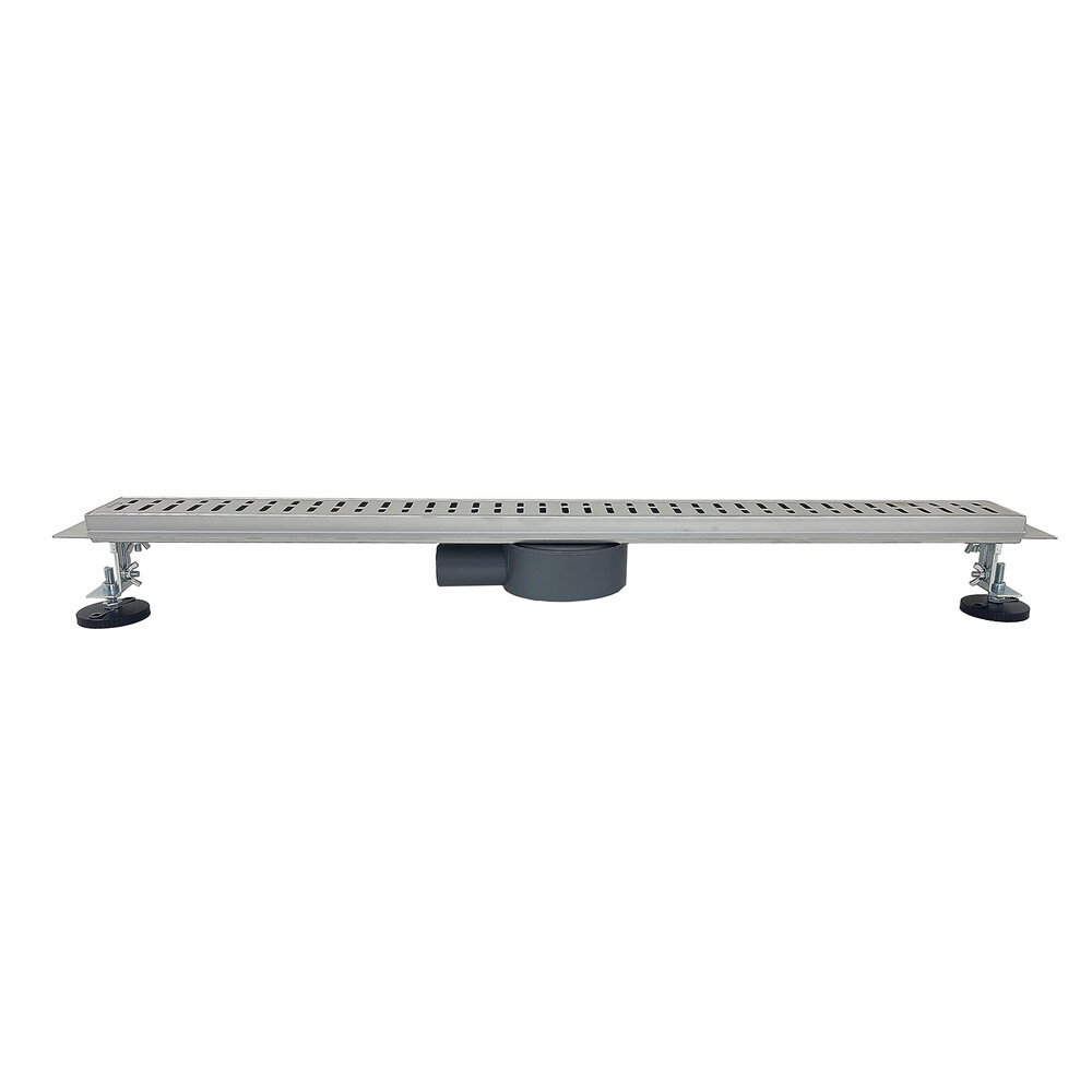 Линейный душевой трап SANTREK  С-70800 нерж 70*800мм (горизонтальный выпуск 360 гр, ф40) сухой затвор и гидрозатвор   АКЦИЯ до 31.01.2026