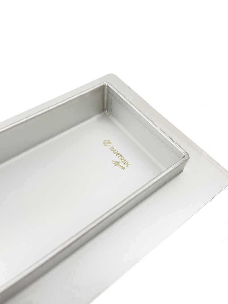 Линейный душевой трап SANTREK AQUA  С-70900 нерж 70*900мм (горизонтальный выпуск 360 гр, ф40) сухой затвор и гидрозатвор