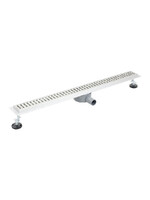 Линейный душевой трап SANTREK AQUA  С-70900 нерж 70*900мм (горизонтальный выпуск 360 гр, ф40) сухой затвор и гидрозатвор