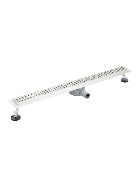 Линейный душевой трап SANTREK AQUA  С-70900 нерж 70*900мм (горизонтальный выпуск 360 гр, ф40) сухой затвор и гидрозатвор