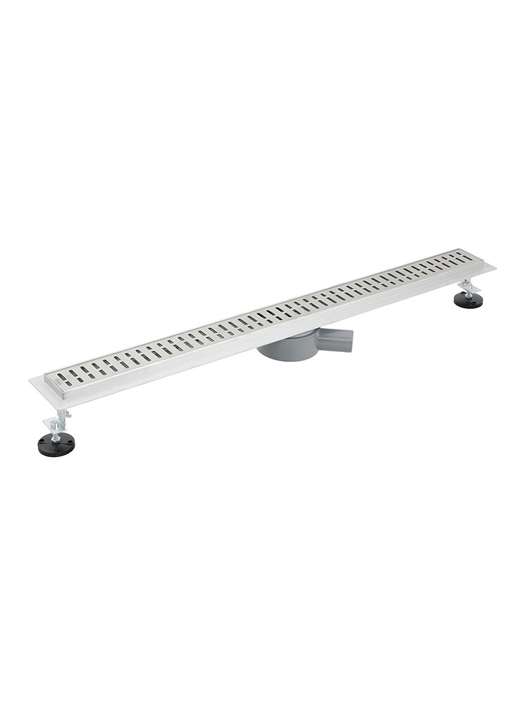 Линейный душевой трап SANTREK AQUA  С-70900 нерж 70*900мм (горизонтальный выпуск 360 гр, ф40) сухой затвор и гидрозатвор