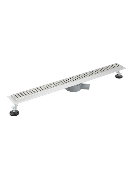 Линейный душевой трап SANTREK AQUA  С-70900 нерж 70*900мм (горизонтальный выпуск 360 гр, ф40) сухой затвор и гидрозатвор