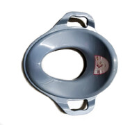 НАСАДКА на унитаз детская С ручками пластик (голубой 2 перлам.) 