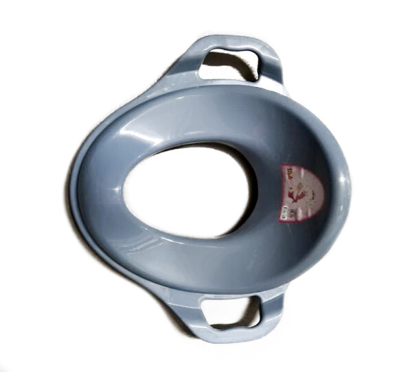 НАСАДКА на унитаз детская С ручками пластик (голубой 2 перлам.) 