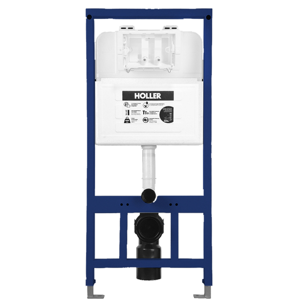 Инсталляция скрытого монтажа HOLLER MQ102 (525*96*1160мм), (3/6л), для подвесного унитаза, универсал (без клавиши смыва)