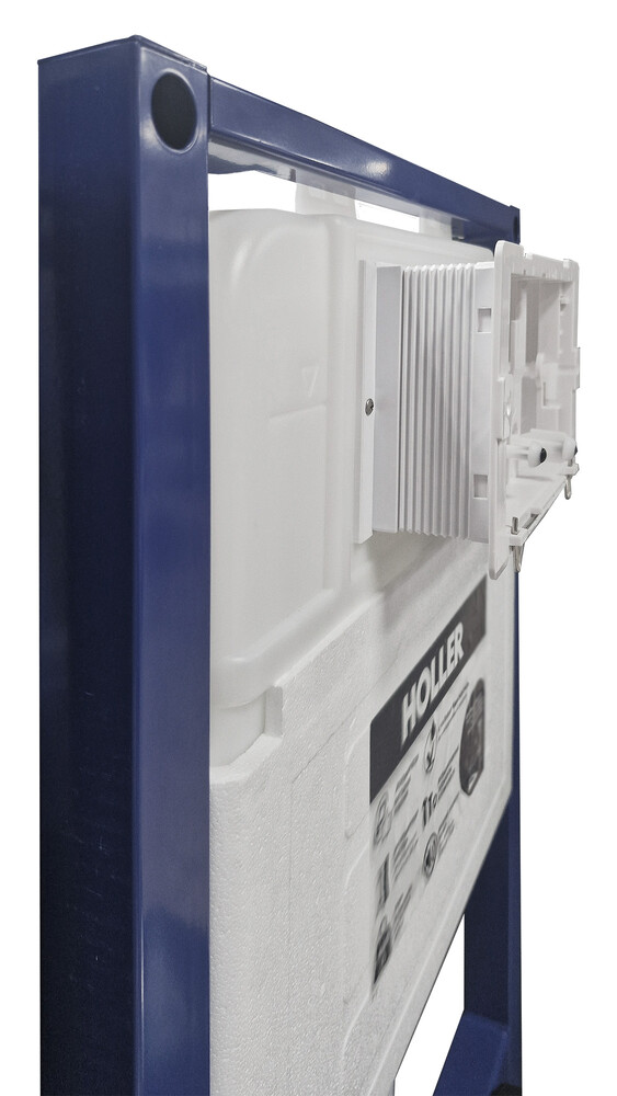 Инсталляция скрытого монтажа HOLLER MQ102 (525*96*1160мм), (3/6л), для подвесного унитаза, универсал (без клавиши смыва)