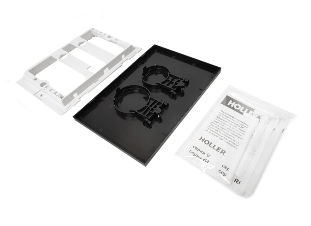 Клавиша смыва HOLLER MBR, черный матовый (162*240*16)